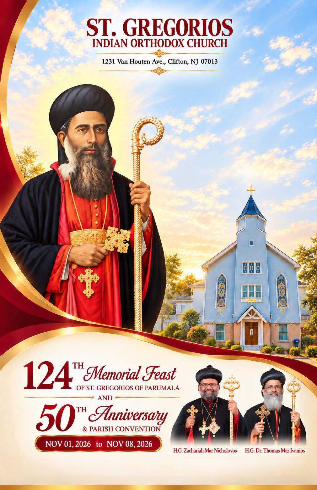 Perunnal and Golden Jubilee 2026 flyer